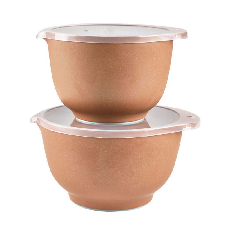 Rosti Margrethe røreskåle - 2+3 liter med låg Pebble terra