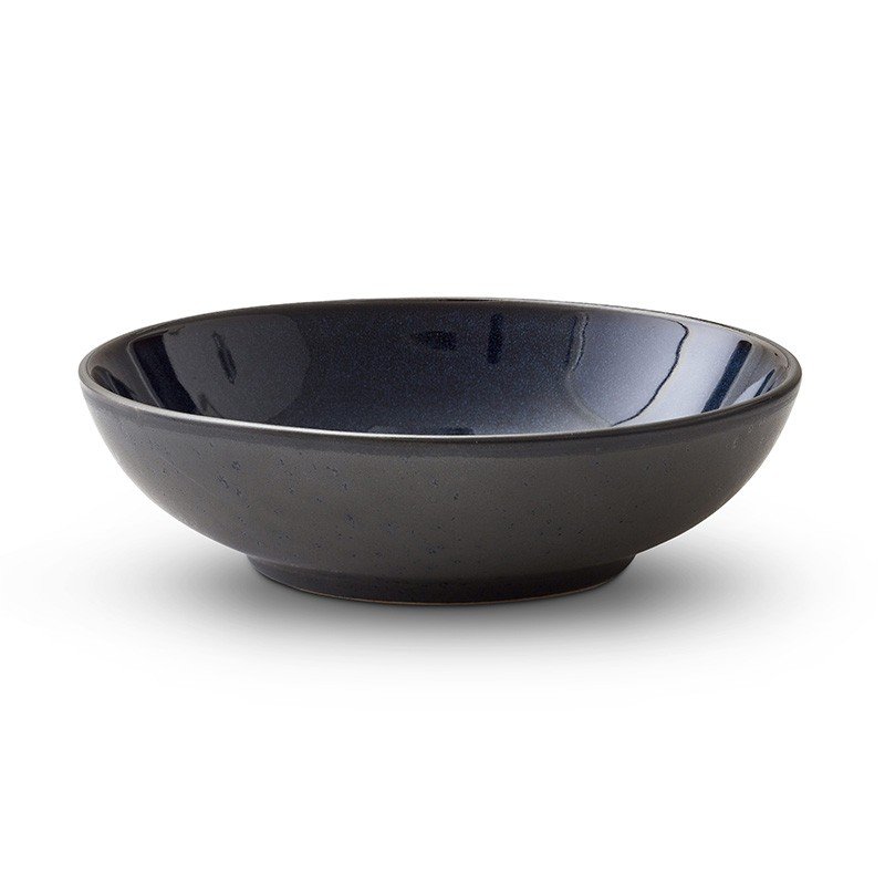 Bitz Pastaskål - sort/ matblå - 20 cm