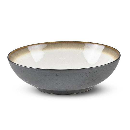 Bitz salatskål - sort/creme - 24 cm