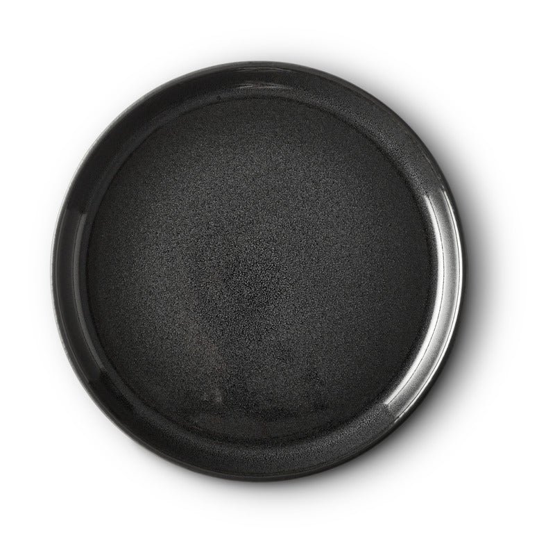 Bitz Galaxy Gastro flad tallerken - Sort - 21 cm
