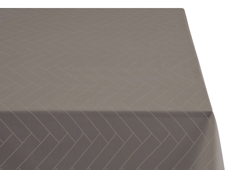 Södahl Damask Dug Tiles 140x370 - Taupe