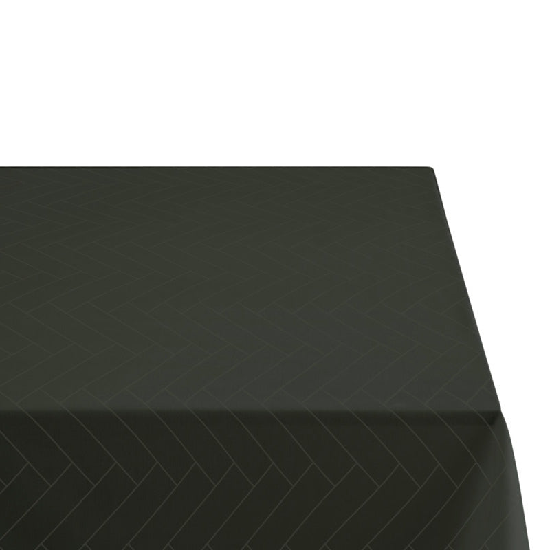 Södahl damask Dug Tiles 140x270 - Forest green