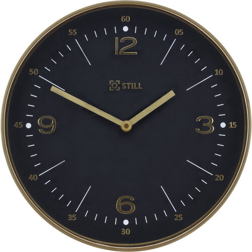 Still Vægur 30 cm SORT/GULD