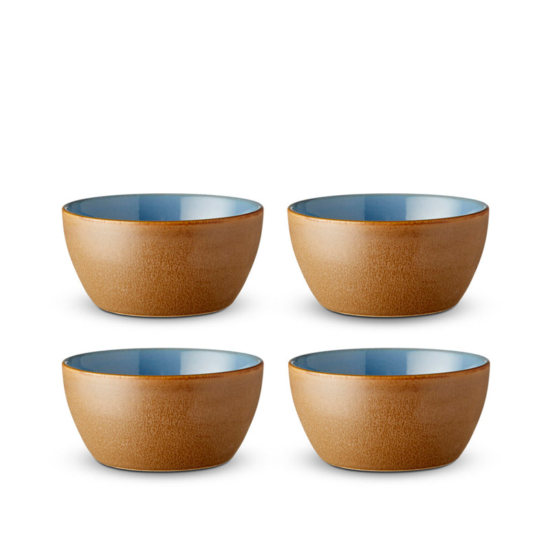 Bitz Skålesæt - Wood/Ocean  - 12 cm / 4 stk