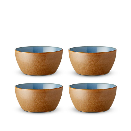 Bitz Skålesæt - Wood/Ocean  - 12 cm / 4 stk