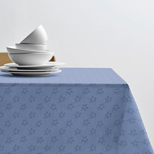 Södahl Forget-me-not damaskdug sky blue 140x320 cm