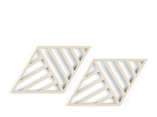 Zone Rhombus Lines bordskåner 2 stk. birk