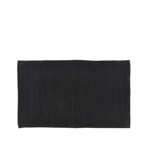 Södahl Plissé Bademåtte Black 80x50 cm
