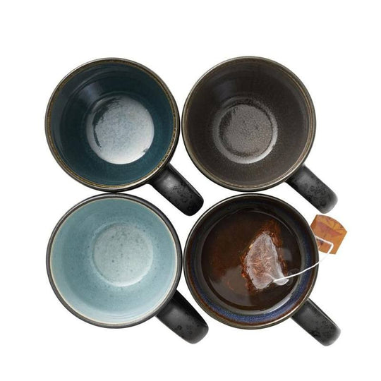 Bitz krus i stentøj - sort/multi - 30 cl