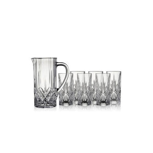 Lyngby Glas Melodia krystal kandesæt 7 dele