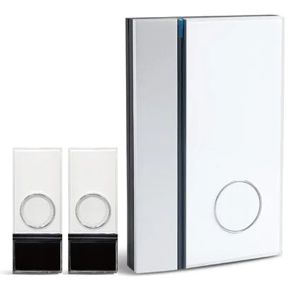 Batco Nordic Trådløs Dørklokke m. 2 tryk - Hvid