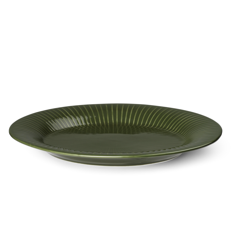 Kähler Hammershøi Ovalt Fad Grøn 28,5 cm