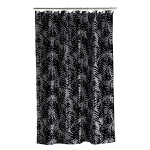 Södahl Badeforhæng, Leaves Grey,180x200 cm