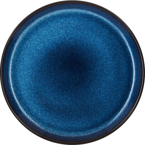 Bitz Gastro Tallerken - sort/blå - 17 cm