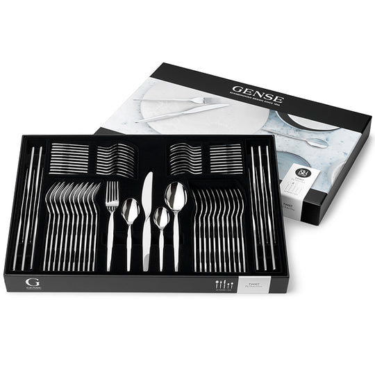 Gense Twist bestik 60 dele blankt stål