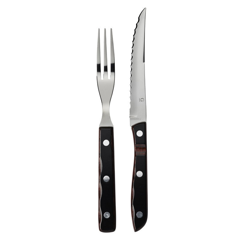 Gense Old farmer grillbestik 4 dele brun