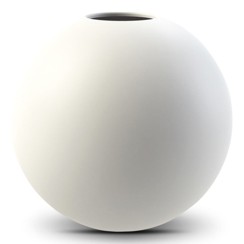 COOEE Ball Vase - white - 20 cm