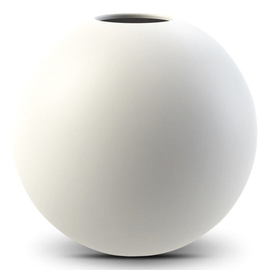 COOEE Ball Vase - white - 20 cm
