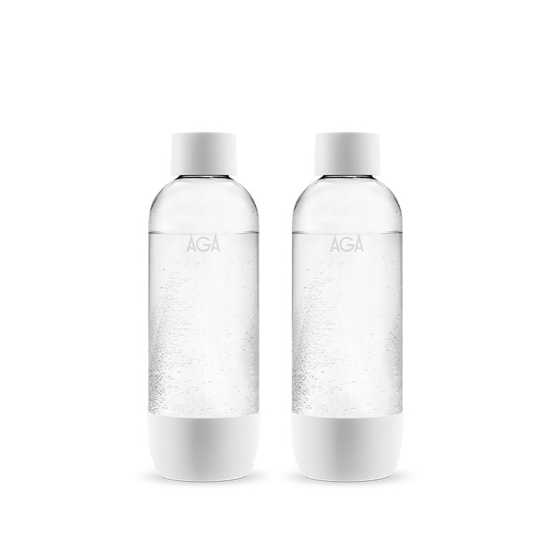 AGA/AQVIA PET flaske - Hvid 2 stk 0,5 liter