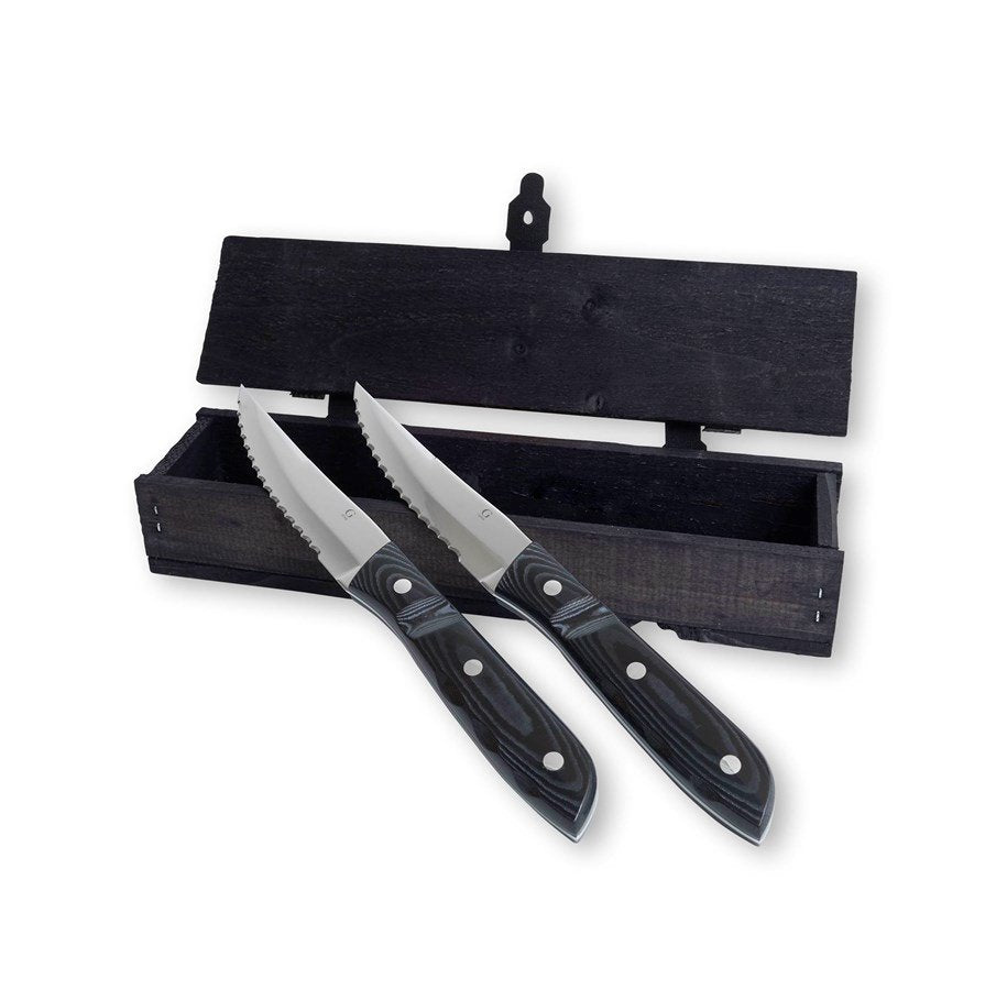Gense Old Farmer Micarta Steakkniv xl, 2stk