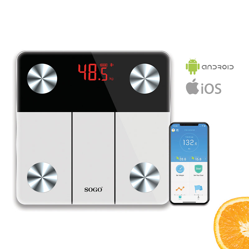 Sogo Elektronisk Bluetooth Badevægt