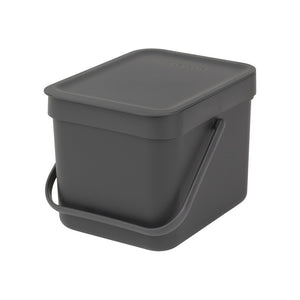 Brabantia sortering affaldsspand - grå - 6 liter