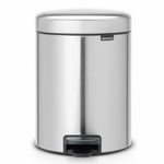 Brabantia pedalspand - Mat Stål - 5 liter