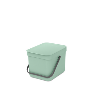 Brabantia Sort & Go affaldsspand m. låg - jade green - 6 liter
