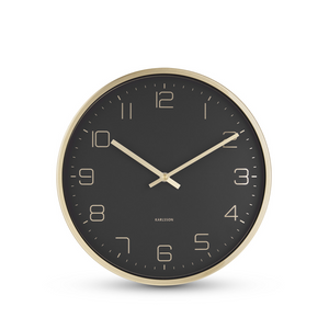 Karlsson Elegance Vægur Guld/Sort 30 Cm