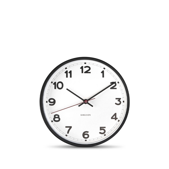 Karlsson New Classic Vægur Metal/Hvid 20 Cm