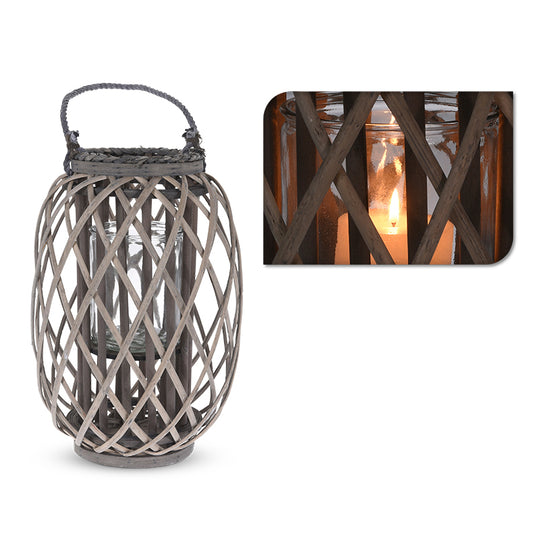 Lanterne i piletræ 40 x 26 cm