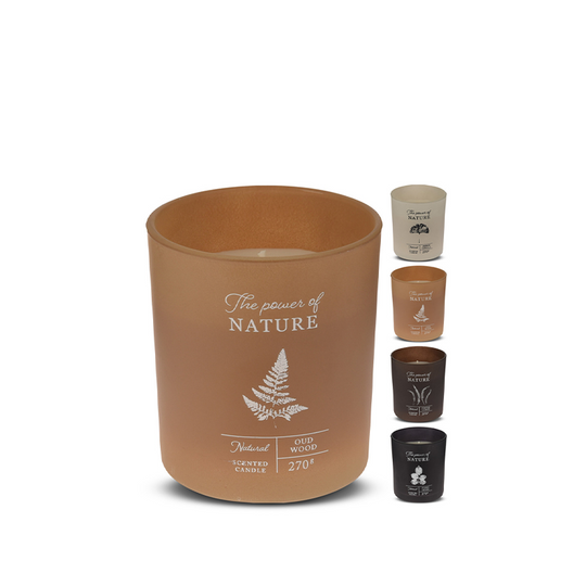 Duftlys i mat glas assorteret