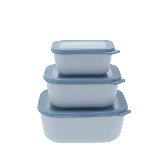 Mepal Cirqula rekt. skålesæt med låg Nordblue