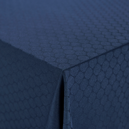 Nordisk Tekstil damask dug Honey indigo 140x270 cm