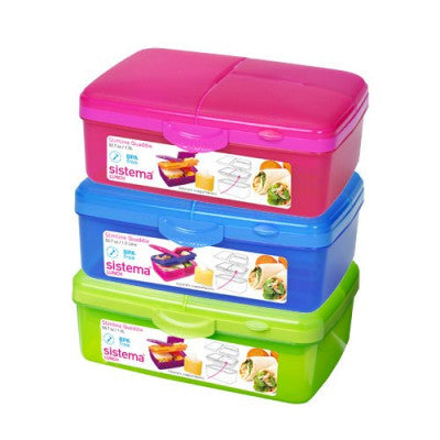 Sistema Slimline madkasse quaddie 1,5 liter - ass. farver - 1 stk