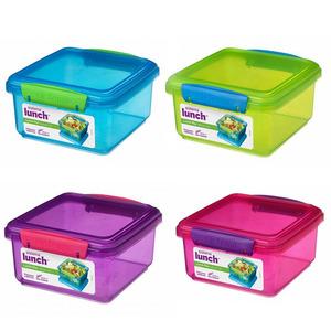 Sistema Lunch Plus Plastic Color Food Box med låg - 1,2 liter
