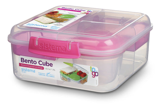 Sistema Bento Cube To Go Madkasse Assorteret - 1,25 Liter