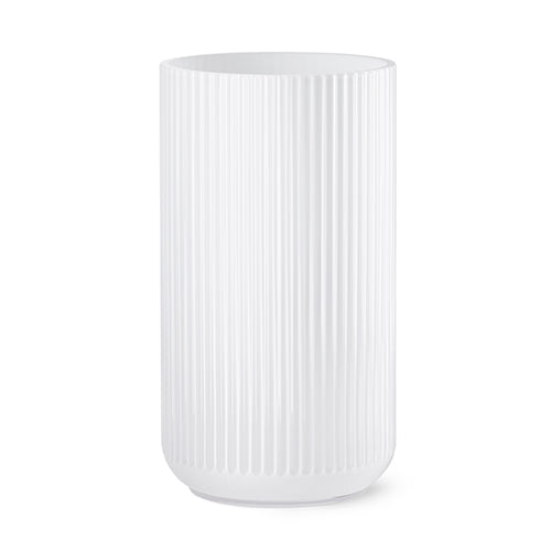 Lyngby Gulv vase opal hvid