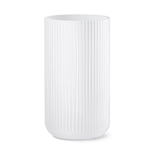 Lyngby Gulv vase opal hvid