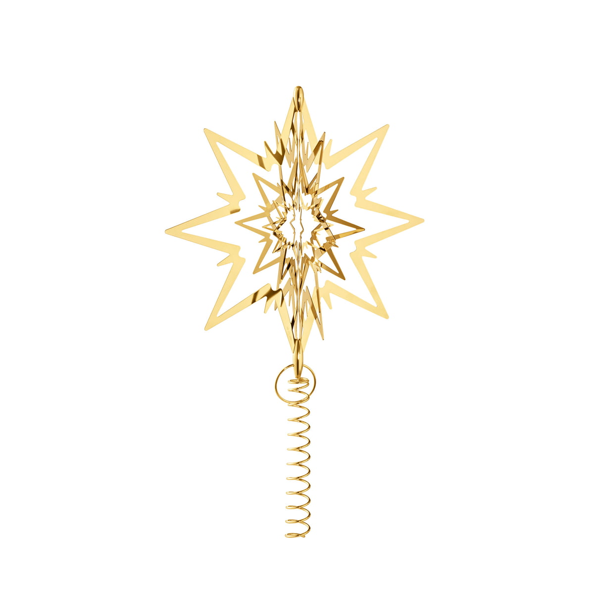 Georg Jensen Topstjerne - forgyldt - Mellem