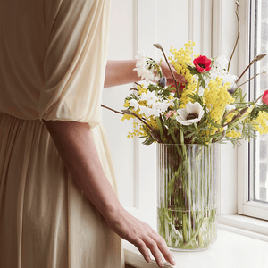 Lyngby Gulv vasen 35 cm klart glas