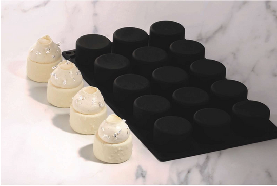 Silikoneform, cylinder