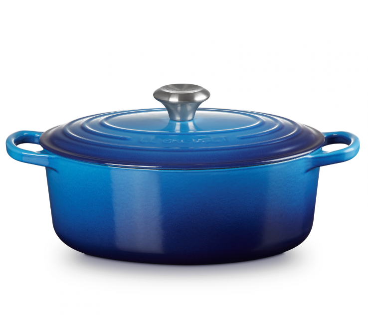 Le Creuset Oval gryde Ø27cm, Azure blue