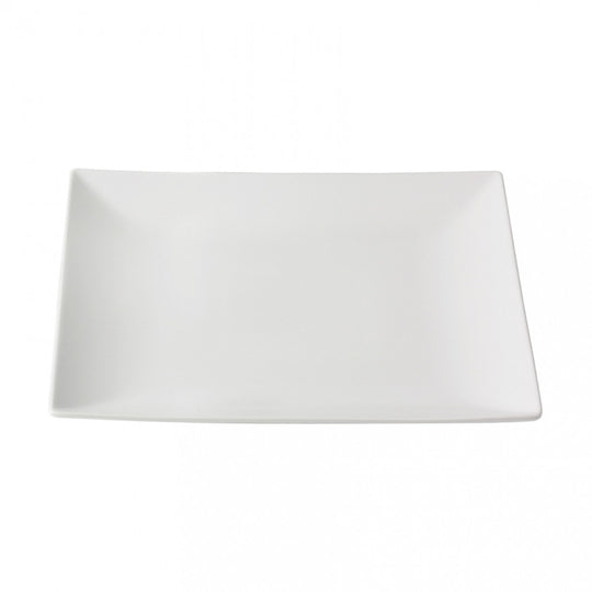 Aida Quadro Stentøj Flad tallerken - hvid - 18x18 cm