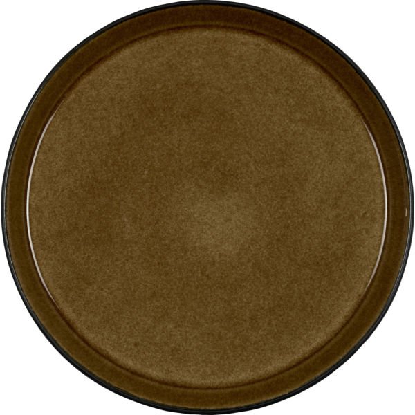 Bitz Gastro middagstallerken - Sort/Amber - 27 cm