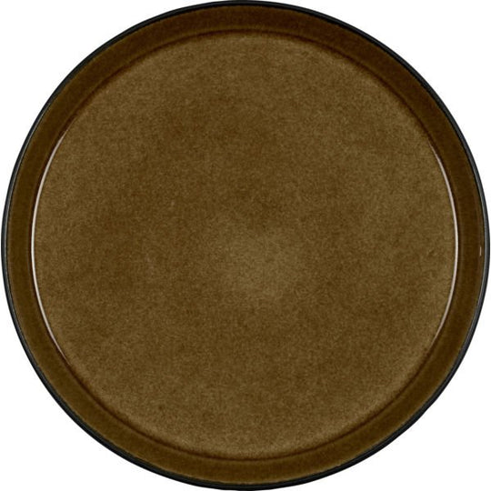 Bitz Gastro middagstallerken - Sort/Amber - 27 cm