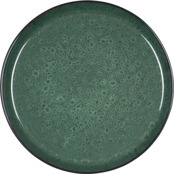 Bitz Gastro middagstallerken - Sort/Grøn - 27 cm