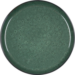 Bitz Gastro middagstallerken - Sort/Grøn - 27 cm