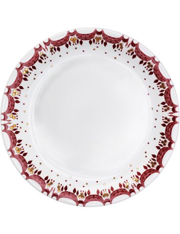 Bjørn Wiinblad Juletallerken - Rød - 28 cm