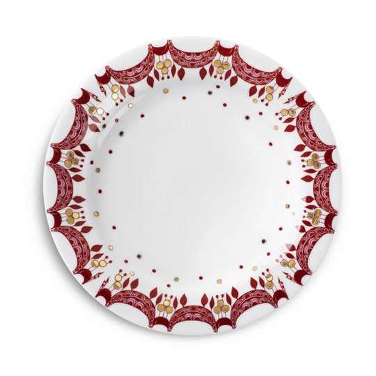 Bjørn Wiinblad Jul Dyb Tallerken - Rød